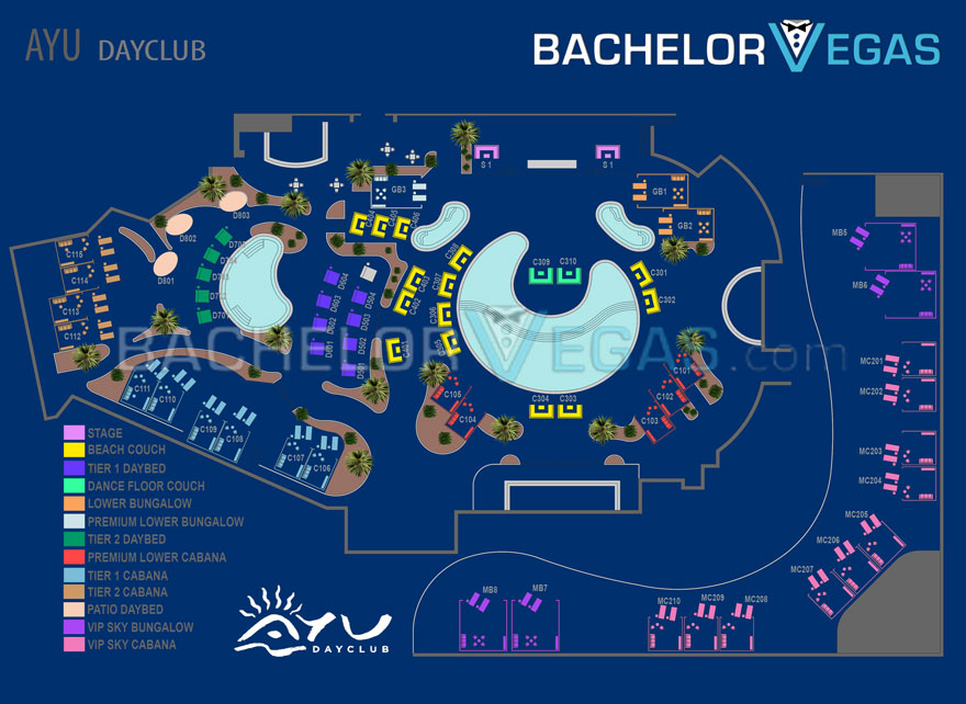 ayu dayclub table map