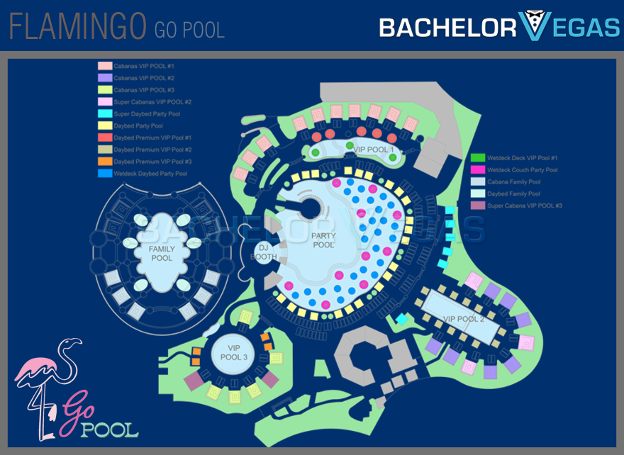 flamingo go pool table map