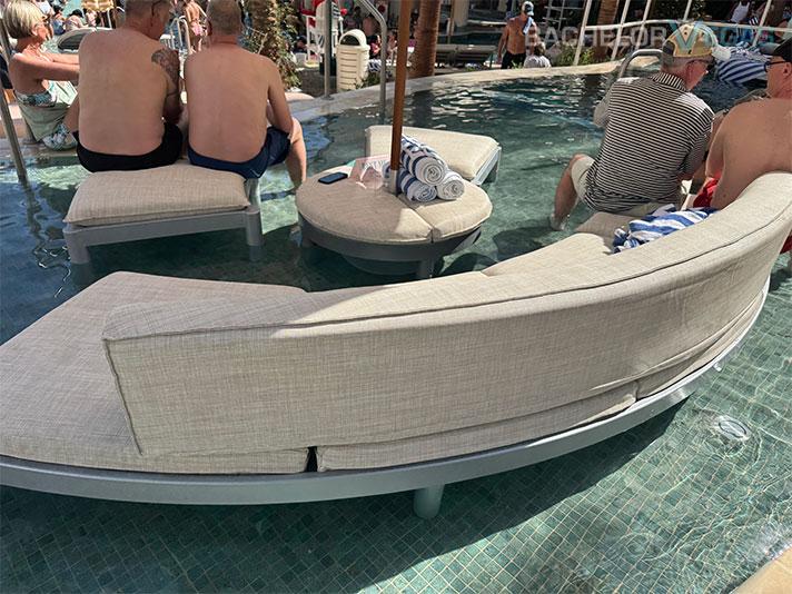 Wet Deck Daybed North VIP Pool