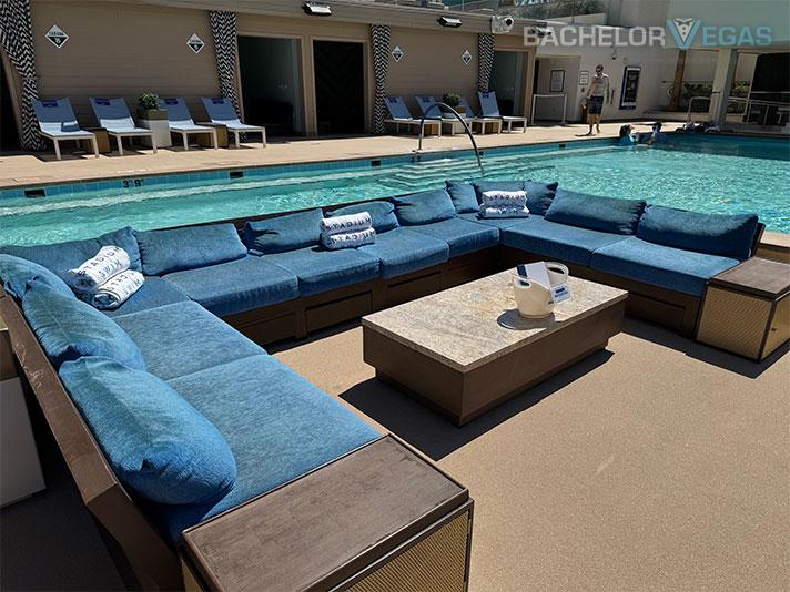poolside booth